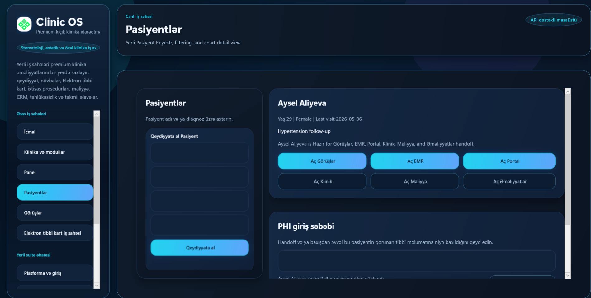 Центр пациентов - Система управления клиникой